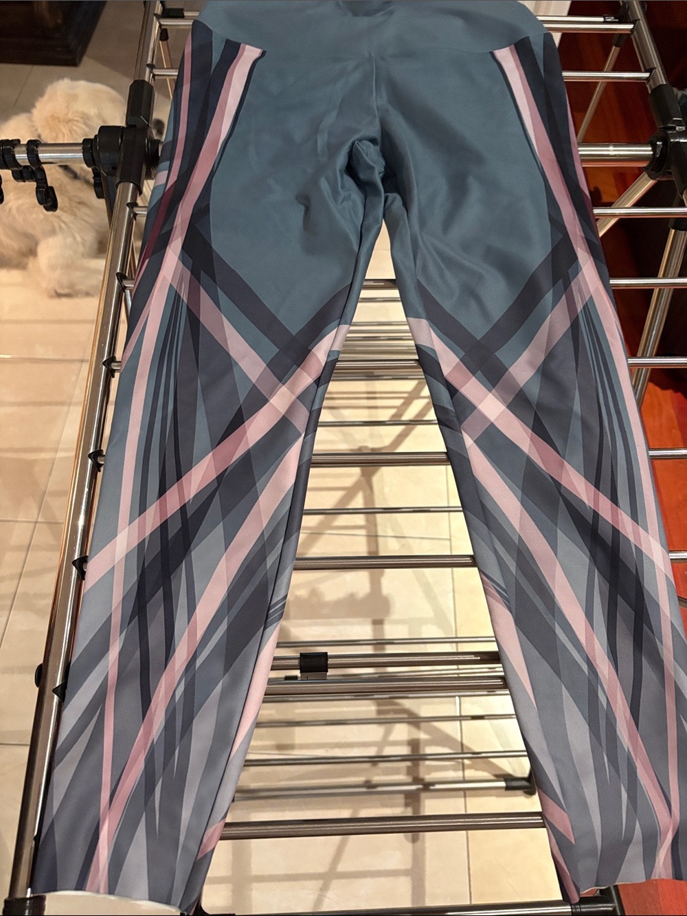 Women’s Performance Leggings in Teal with Pink Accents